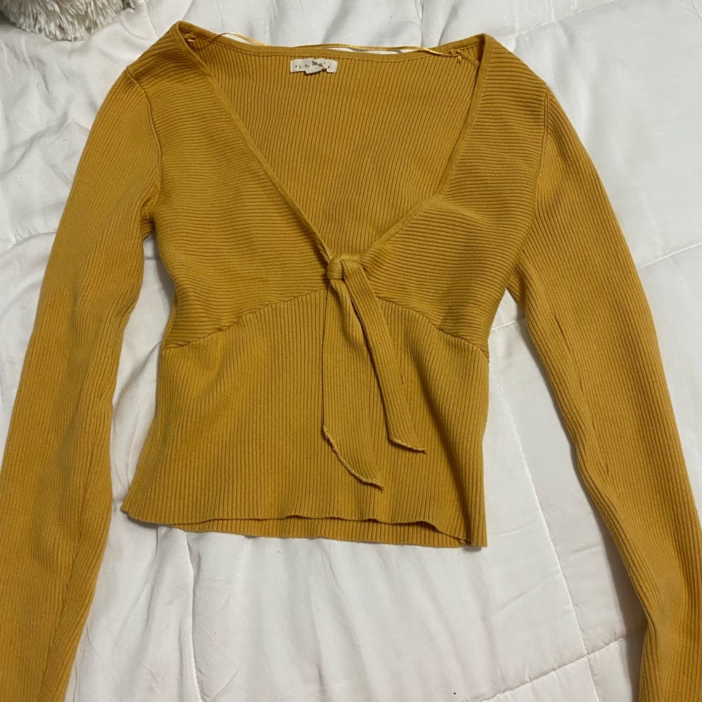 Yellow LA Hearts sweater